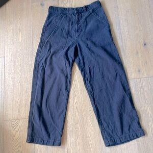 LACAUSA navy cropped pant.